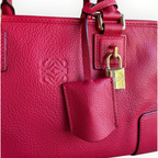 Vintage Loewe Amazona 28 Red Leather Top Handle Bag