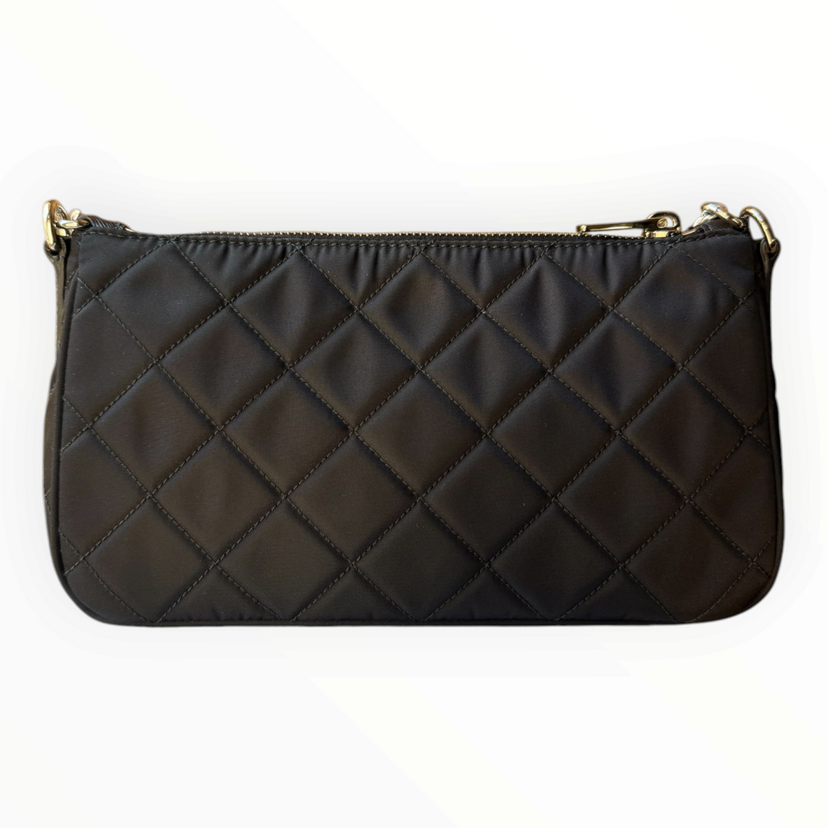 Prada Tessuto Impuntu Quilted Nylon Chain Bag