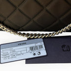Prada Tessuto Impuntu Quilted Nylon Chain Bag