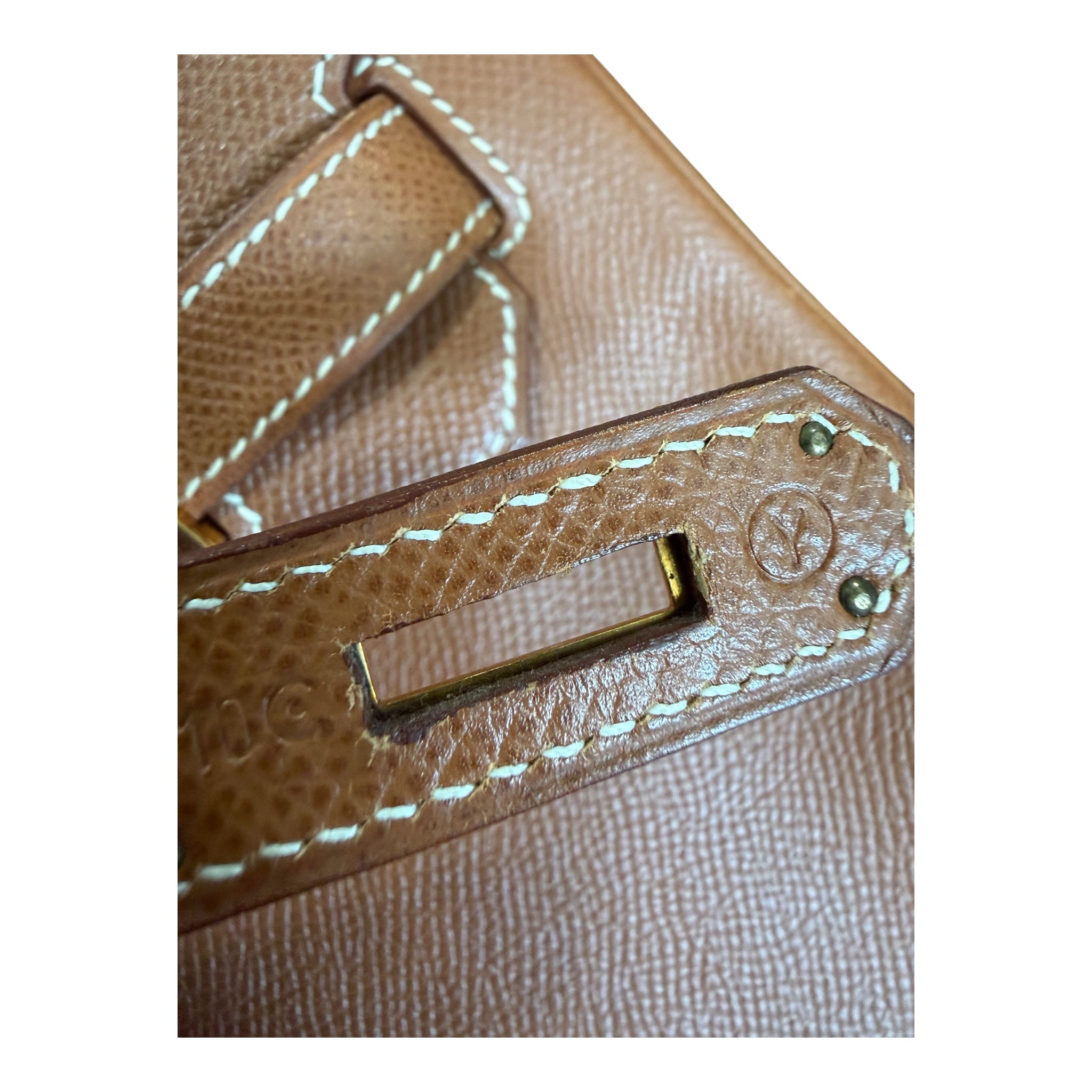 Vintage Hermès Birkin 35 Gold Epsom Leather GHW