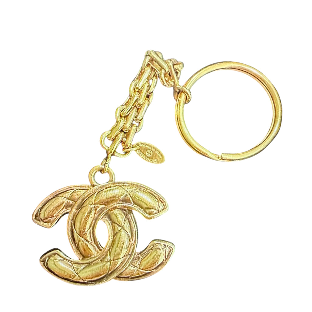 Vintage Matelassé Coco Mark Key Chain