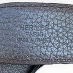 Hermès Panache Belt with Brushed Palladium Buckle and Reversible Strap