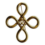 Chanel 1980's Vintage CC Infinity Clover Brooch