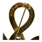 Chanel 1980's Vintage CC Infinity Clover Brooch