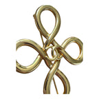 Chanel 1980's Vintage CC Infinity Clover Brooch