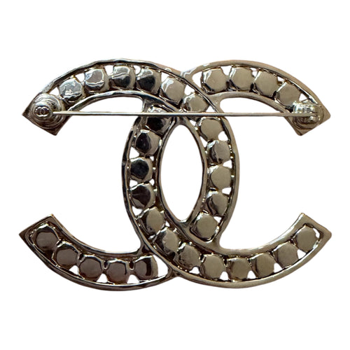 Chanel 23A Large CC Crystal Brooch
