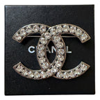 Chanel 23A Large CC Crystal Brooch