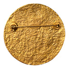 Chanel Vintage Hammered CC Coin Medallion Brooch – 95A