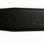 Hermès Reversible H Belt in Black Togo Leather with Matte Black Hardware – 90cm