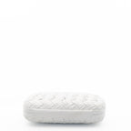 Minaudière White Knot Clutch With Gold Hardware