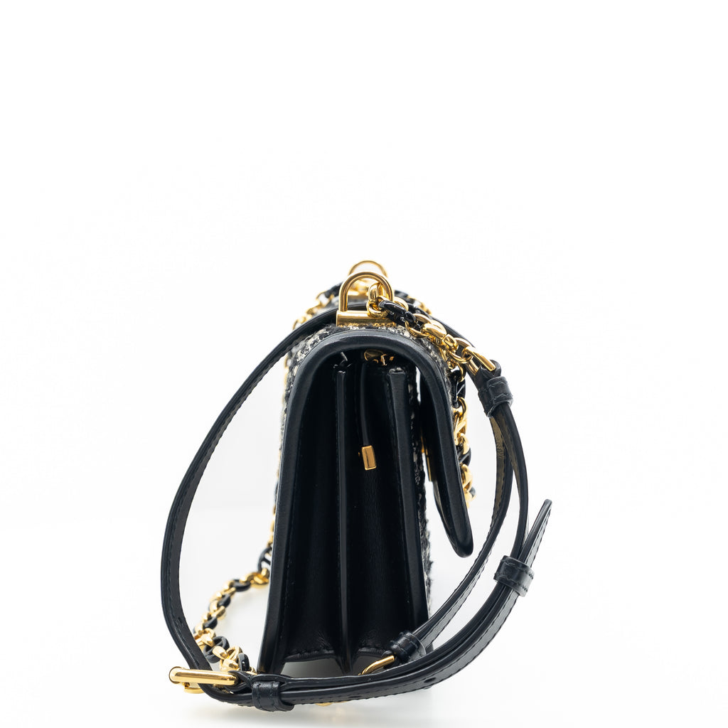 Medium Dior Caro Tweed Shoulder Bag