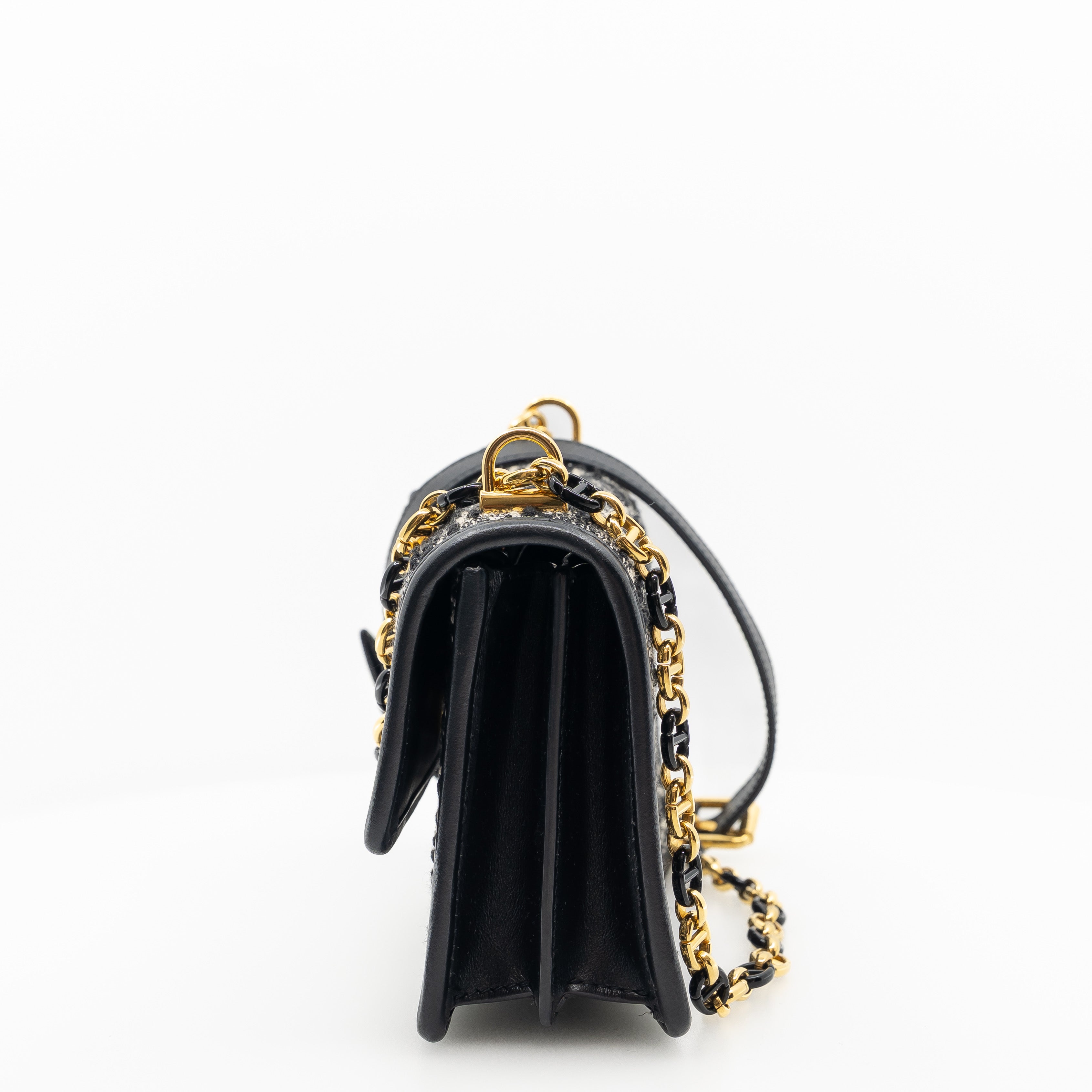 Medium Dior Caro Tweed Shoulder Bag