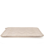Chanel Medium Chevron O Case Clutch Champagne Gold