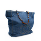 Vintage Denim Tortoise Timeless CC Tote