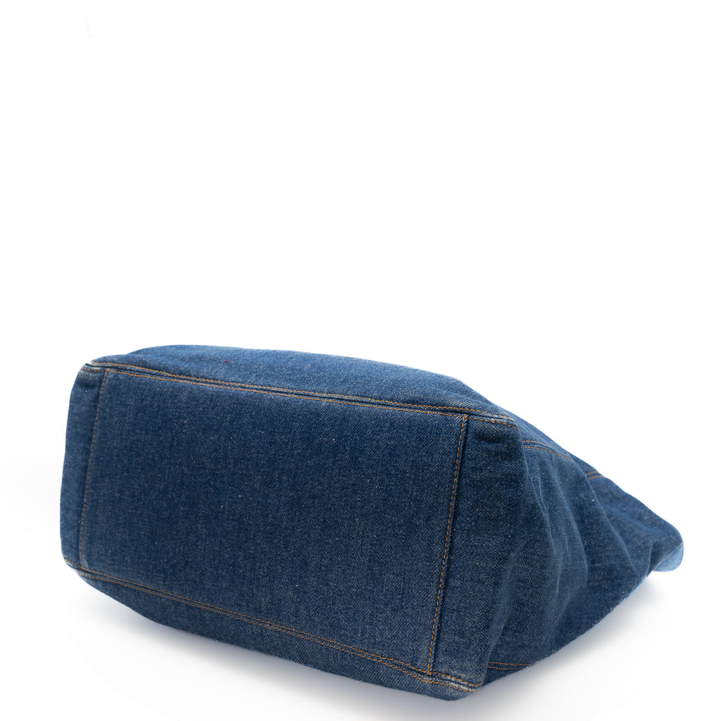 Vintage Denim Tortoise Timeless CC Tote
