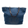 Vintage Denim Tortoise Timeless CC Tote