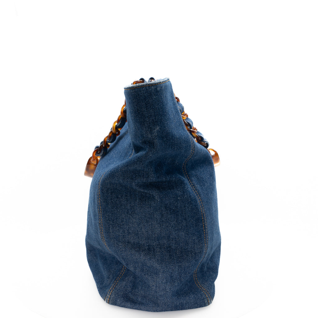 Vintage Denim Tortoise Timeless CC Tote
