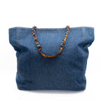 Vintage Denim Tortoise Timeless CC Tote