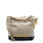 22 Mini Beige & Black Gold Hardware