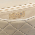 Hula Hoop Shoulder Bag Nude & Black Lambskin