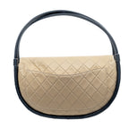 Hula Hoop Shoulder Bag Nude & Black Lambskin