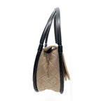 Hula Hoop Shoulder Bag Nude & Black Lambskin