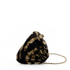 Vintage Pony Hair Reissue Flap Gold & Black Zebra Stripe