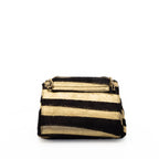 Vintage Pony Hair Reissue Flap Gold & Black Zebra Stripe