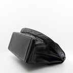 Vintage Double-Sided Black Quilted Lambskin Flap Bag