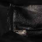 Vintage Double-Sided Black Quilted Lambskin Flap Bag