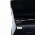 Chanel Black & White Python Frame Clutch