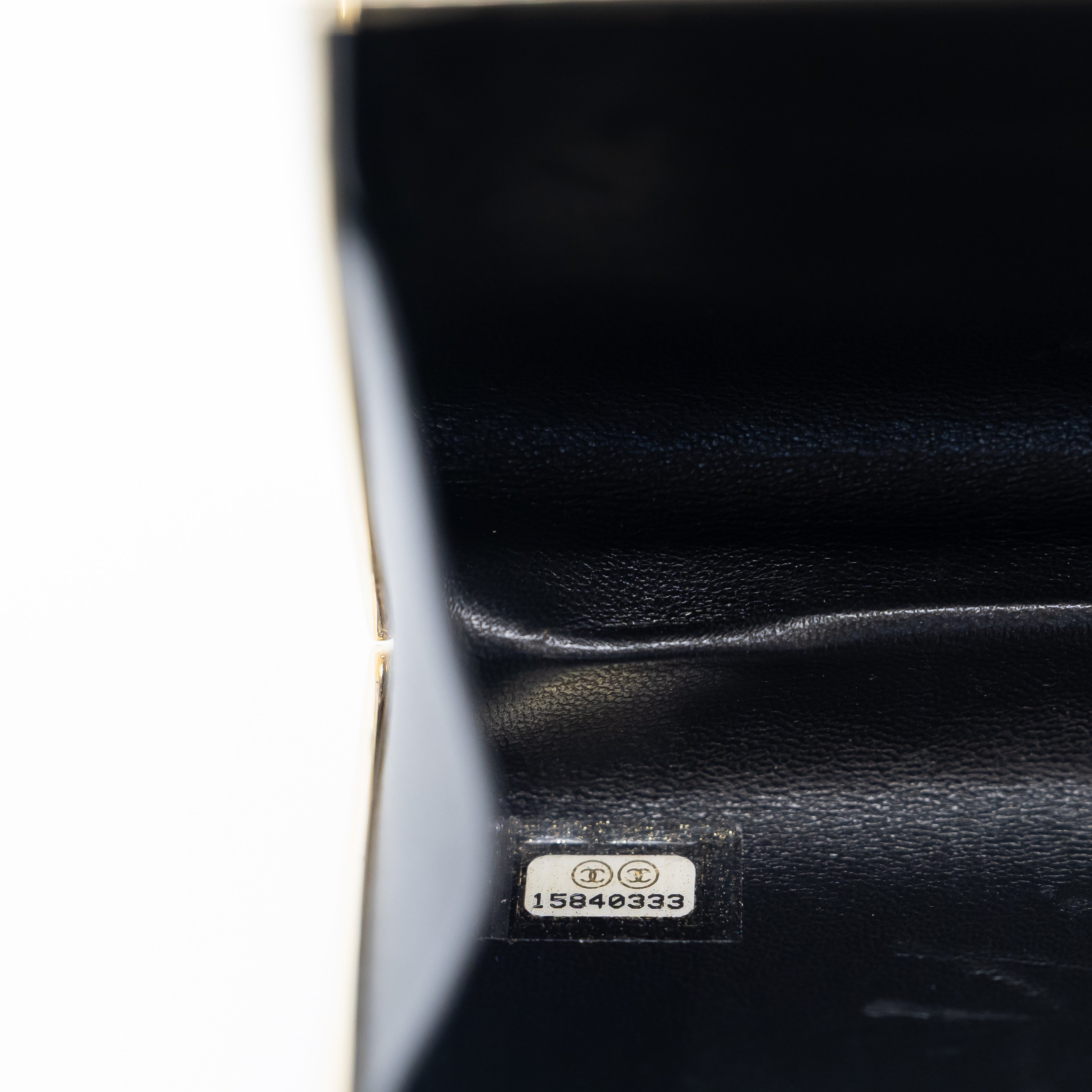 Chanel Black & White Python Frame Clutch