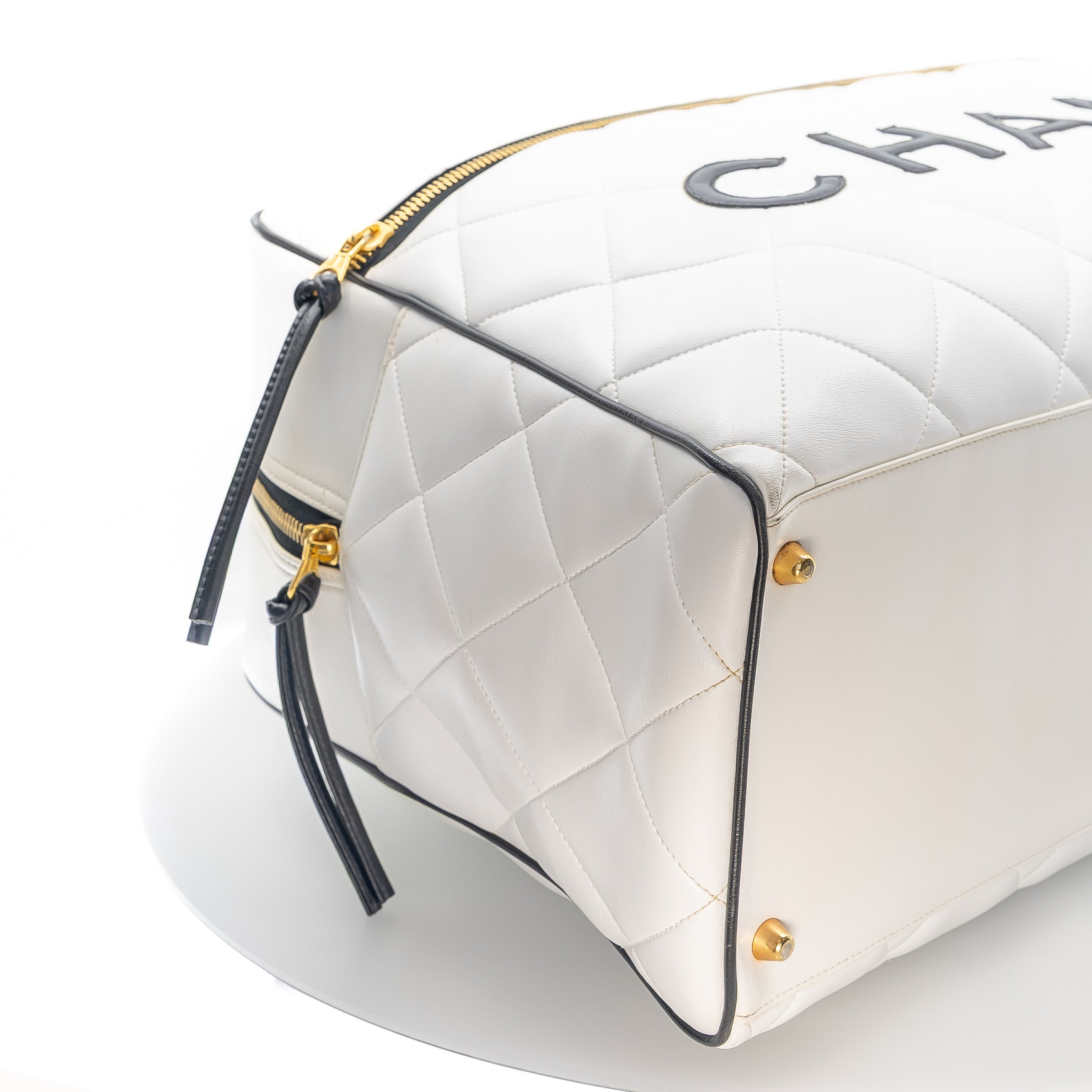 Vintage Chanel Matelassé Bowler Bag