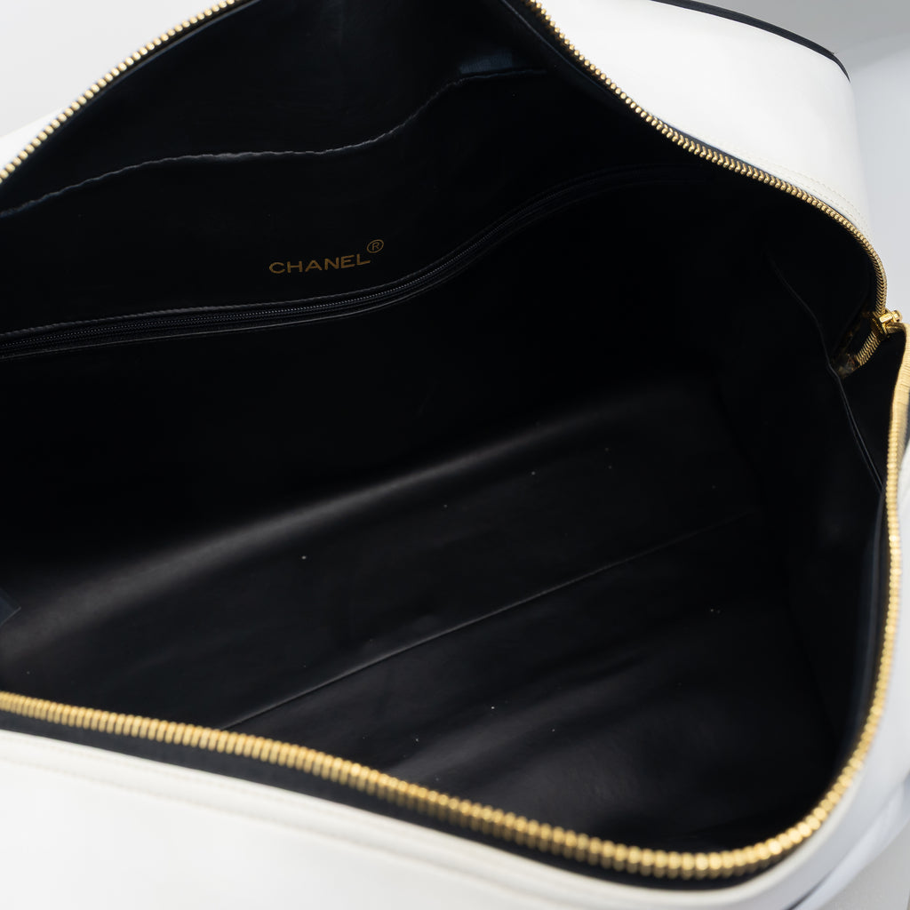 Vintage Chanel Matelassé Bowler Bag