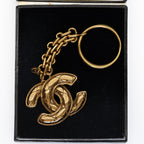 Vintage Matelassé Coco Mark Key Chain