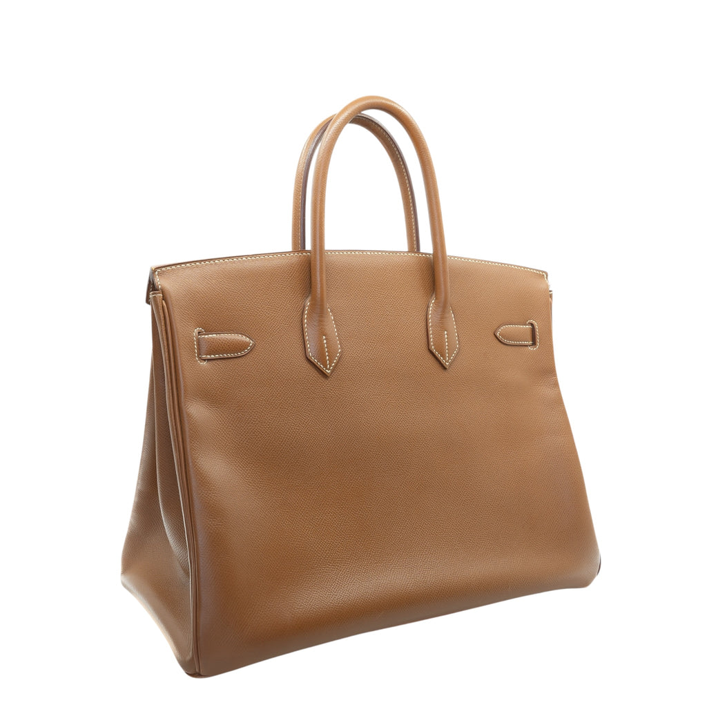 Vintage Hermès Birkin 35 Gold Epsom Leather GHW