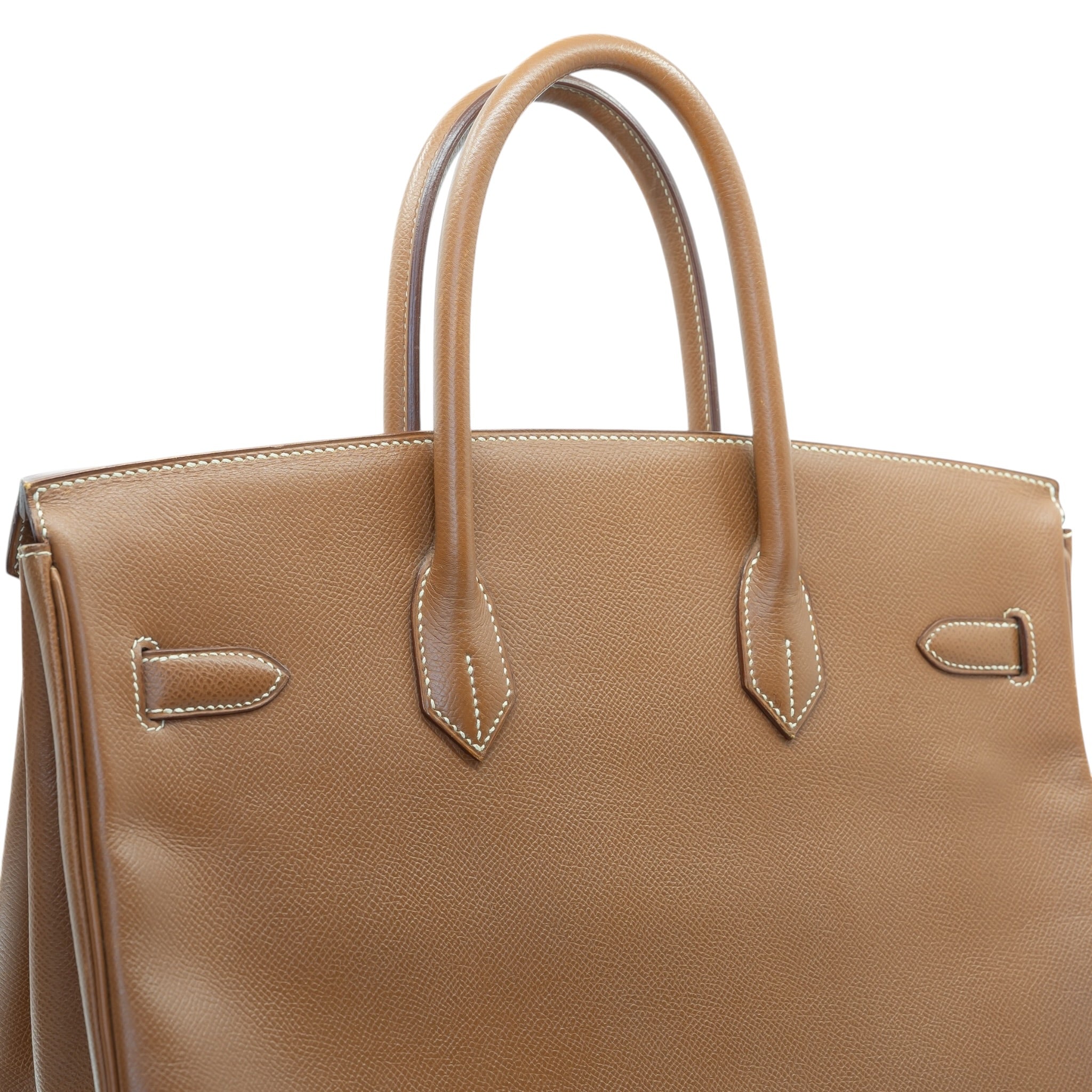 Vintage Hermès Birkin 35 Gold Epsom Leather GHW