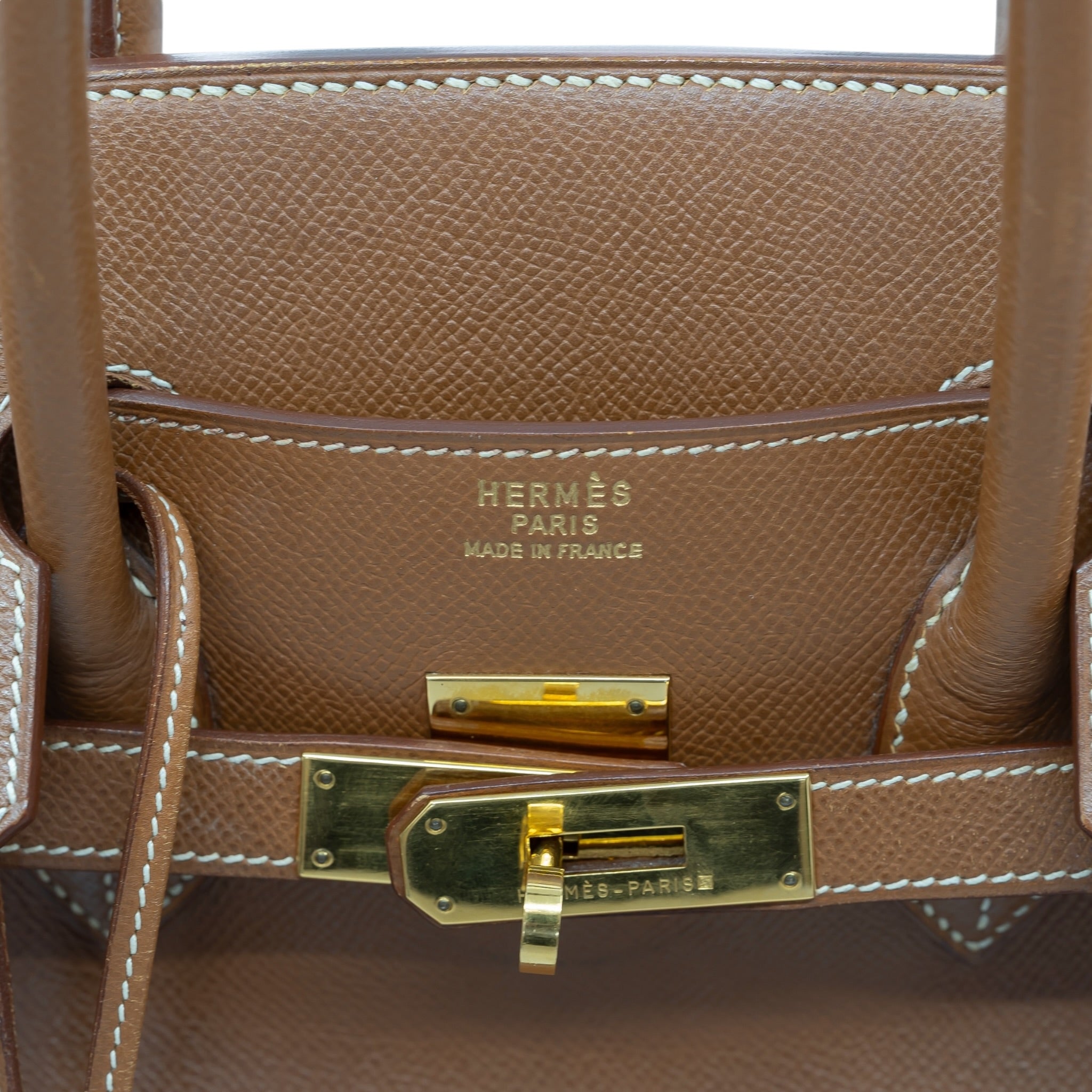 Vintage Hermès Birkin 35 Gold Epsom Leather GHW