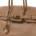 Vintage Hermès Birkin 35 Gold Epsom Leather GHW