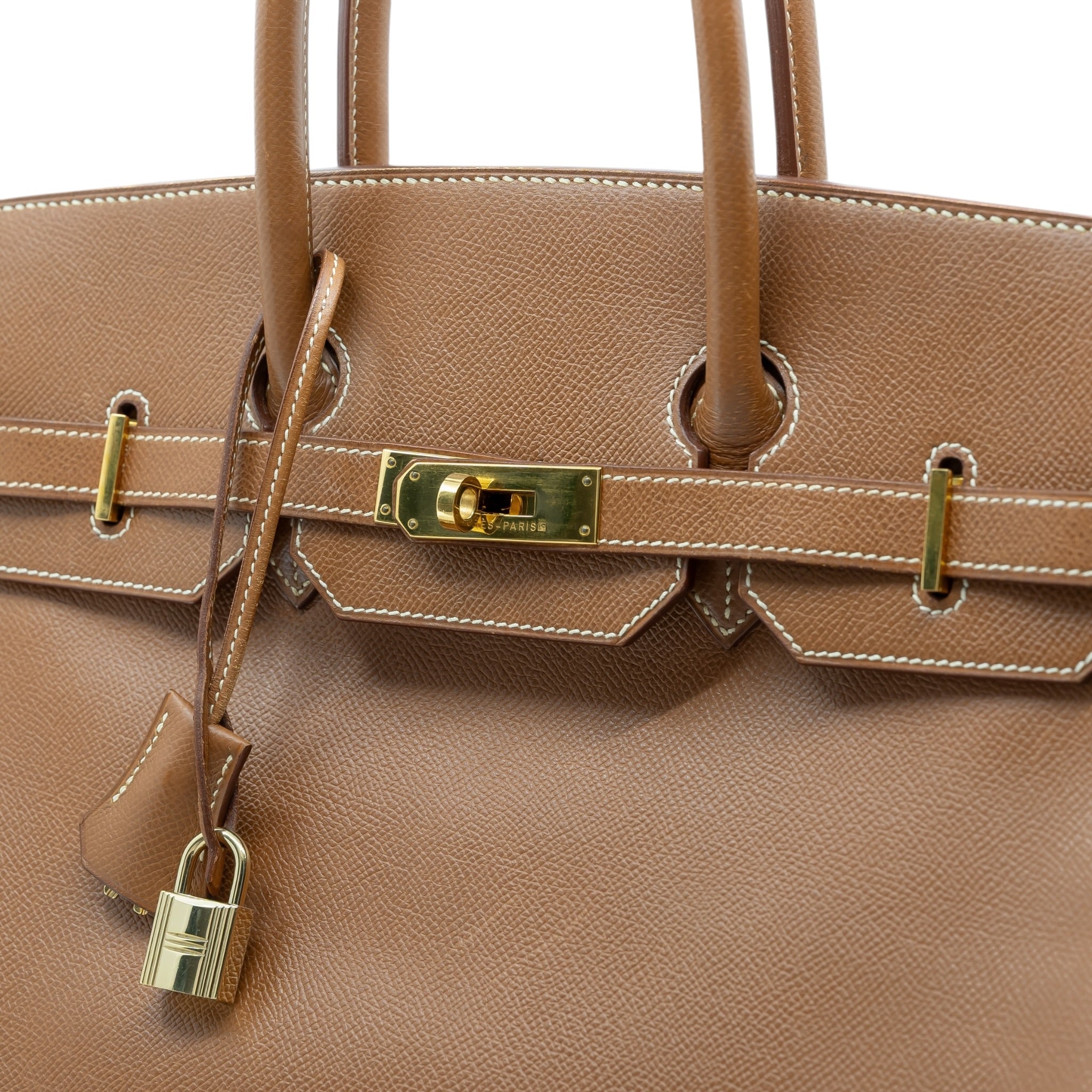 Vintage Hermès Birkin 35 Gold Epsom Leather GHW